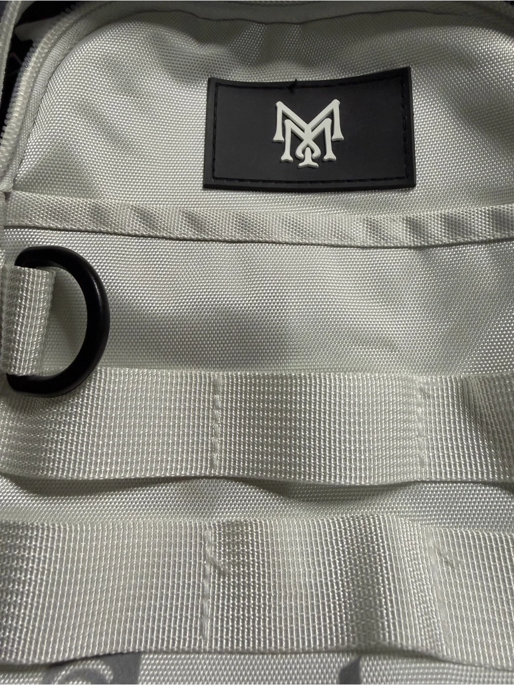 White Men's Messenger Crossbody Bag